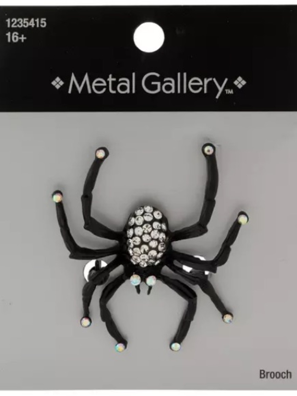 New Spider Rhinestone Brooch